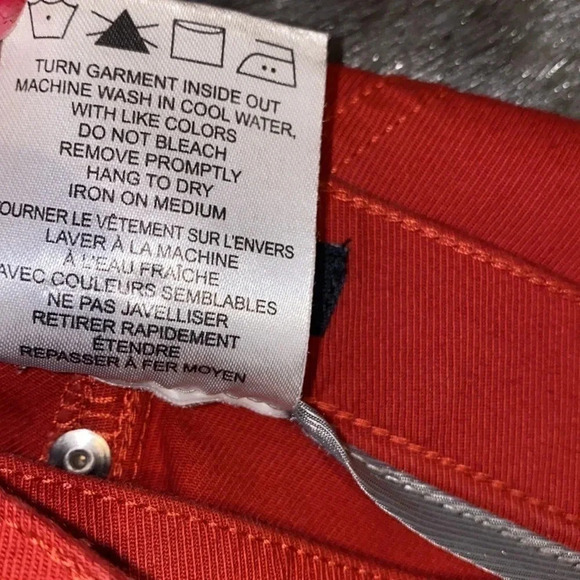 🎉❤️HP🎉⭐️Haggar burnt orange red capri Dress pants Petite  16 - Picture 8 of 15